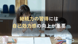 子どもの継続力の向上には「自己効力感」が重要｜自己効力感を上げる4つのポイントを紹介　記事サムネイル